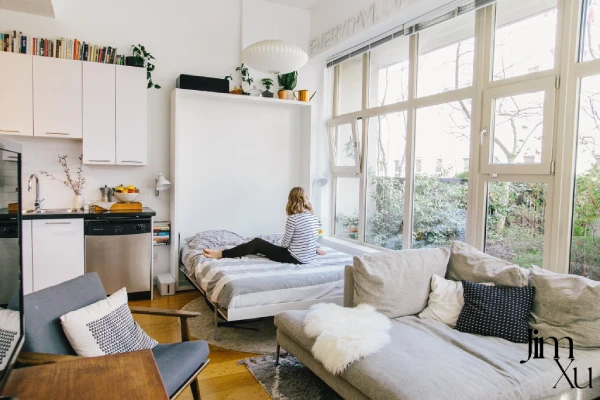 maximize studio apartment space 